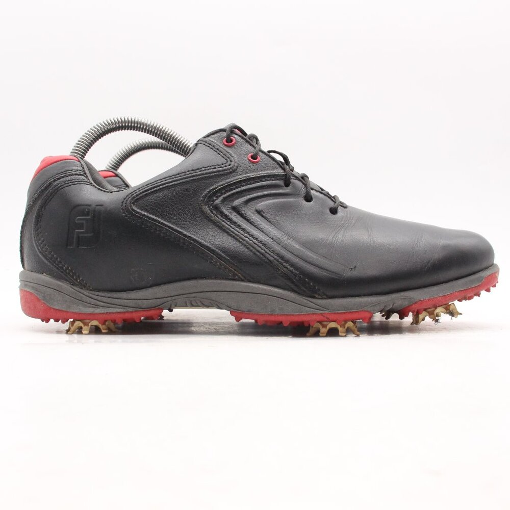 Footjoy Hydrolite Men's Size US 8 M Black Lace Up Spiked Golf Shoes 50048